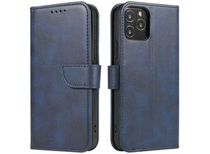 4255698246384 - Cofi 1453 - Premium Magnet Case Buch Tasche Schutzhülle aufklappbare Hülle Standfunktion Zubehör kompatibel mit Samsung Galaxy A14 5G Blau - Schwarz