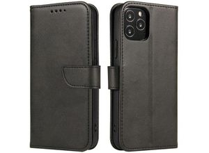 4255698248555 - Cofi 1453 - Premium Magnet Case Buch Tasche Schutzhülle aufklappbare Hülle Standfunktion Zubehör kompatibel mit Samsung Galaxy M54 Schwarz - Schwarz