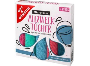 4255698249224 - Cofi 1453 - 5er Pack Mikrofasertuch Allzweck Reinigungstuch Putztuch 32x32cm