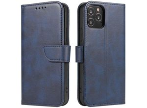 4255698254891 - Premium Magnet Case Buch Tasche Schutzhülle aufklappbare Hülle Standfunktion Zubehör kompatibel mit Samsung Galaxy S24 Plus Blau - Schwarz