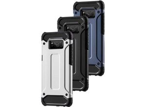 4255698254969 - Panzerschale PanzerCase Outdoor Hülle HYBRID Bumper Stoßfest kompatibel mit Samsung Galaxy S24 Blau