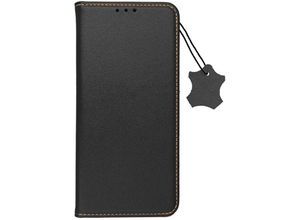 4255698255119 - Smart Pro Echt Leder Hülle Tasche kompatibel mit Samsung Galaxy A15 5G Schwarz