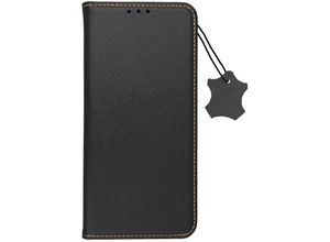 4255698255126 - Smart Pro Echt Leder Hülle Tasche kompatibel mit Samsung Galaxy A25 5G Schwarz