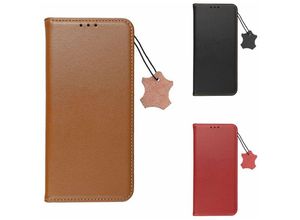 4255698255140 - Smart Pro Echt Leder Hülle Tasche kompatibel mit Samsung Galaxy A05 Braun