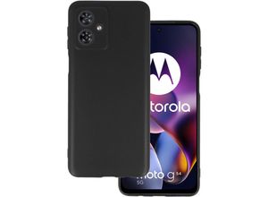 4255698255584 - Markenlos - Silikon Hülle kompatibel mit motorola moto G84 5G Case tpu Soft Schwarz-Matt - Transparent