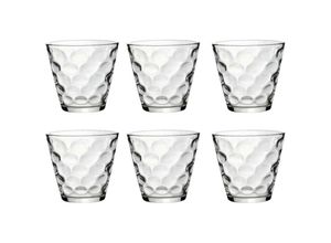 4255698256673 - Cheffinger - 6er Trinkgläser Set Wassergläser Retro Vintage 270 ml Gläser