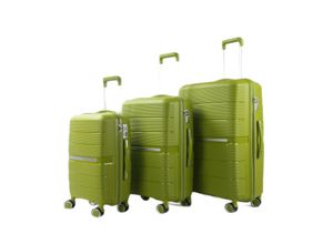 4255698256710 - Reisekoffer Koffer 3 tlg Set Trolley Kofferset Handgepäck Polypropylen Gepäck