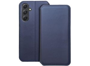 4255698258363 - Dual Pocket Holster Buch Tasche kompatibel mit Samsung Galaxy A25 5G Blau