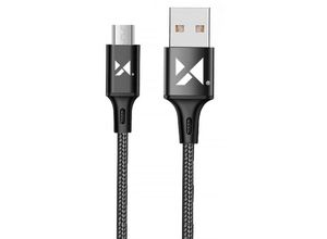 4255698259599 - Ladekabel Schnellladekabel usb Kabel - MicroUSB 24A Schwarz 1m - Wozinsky