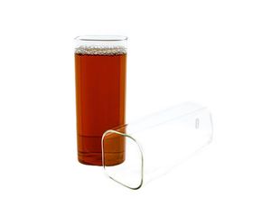 4255698264814 - Glas 2-Teilig Quadratische Glas Japanische Getränkebecher Borosilikatglas Cocktail Borosilikatglas Hitzebeständig 400 ml - Mulex