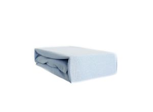 4255698268928 - Cofi 1453 - Jersey Spannbettlaken 100% Baumwolle 140-160x200 cm + 25 cm Rundumgummizug Blau