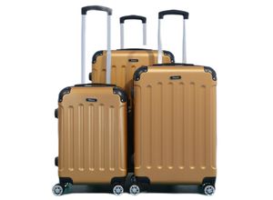 4255698269529 - Reisekoffer Koffer 3 tlg Hartschale Trolley Set Kofferset Handgepäck Gepäck Reisetasche