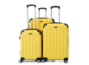 4255698269536 - Reisekoffer Koffer 3 tlg Hartschale Trolley Set Kofferset Handgepäck Gepäck Reisetasche