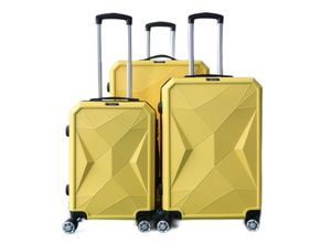 4255698269635 - Reisekoffer ABS-03 Koffer 3-teilig Hartschale Trolley Set Kofferset Handgepäck Gepäck Reisetasche