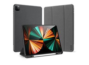 4255698270242 - Domo Hartschale mit Smart Sleep und integrierter Standfunktion Etui Schutz Hülle Tasche Cover kompatibel mit iPad Air 6 109 2024 Schwarz