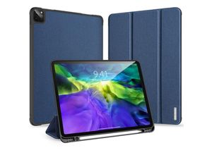 4255698270259 - Domo Hartschale mit Smart Sleep und integrierter Standfunktion Etui Schutz Hülle Tasche Cover kompatibel mit iPad Air 6 109 2024 Blau