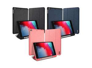 4255698270273 - Domo Hartschale mit Smart Sleep und integrierter Standfunktion Etui Schutz Hülle Tasche Cover kompatibel mit iPad Air 6 129 2024 Schwarz