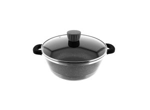 4255698270426 - Kochtöpfe mit Glasdeckel Antihaft Grau