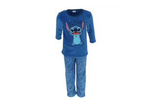4255698274448 - Lilo & Stitch Korallen-Fleece Schlafanzug für Kinder Gemütlicher Pyjama