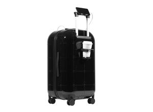 4255701931788 - Koffer mit Teleskopgriff und Becherhalter Schwarz glänzend