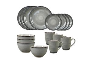 4255701932648 - Geschirrset 16-teilig grau Antonia