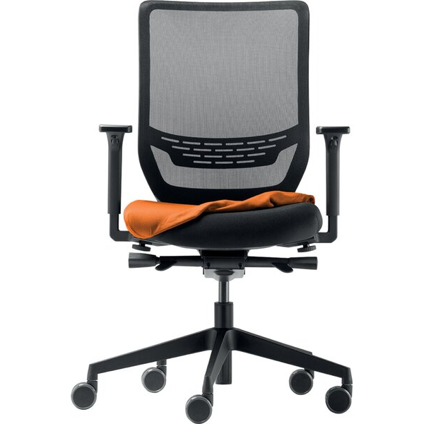 4255704321616 - Sitzhusse Drehstuhl orange 4255704321616 Dauphin