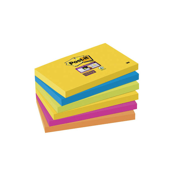 4255704323511 - Haftnotizen 6556SR Super Sticky Notes Rio de Janeiro 127x76mm 5-farbig sortiert rechteckig 4255704323511 6 Stück