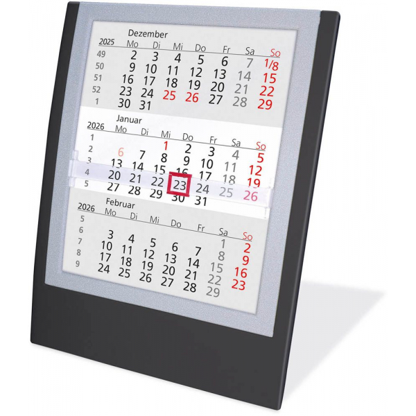 4255704327953 -  Dreimonatskalender Tischaufsteller 5038S G 3 Monate   1 Seite 13x175cm 2025 2026 4255704327953 Head