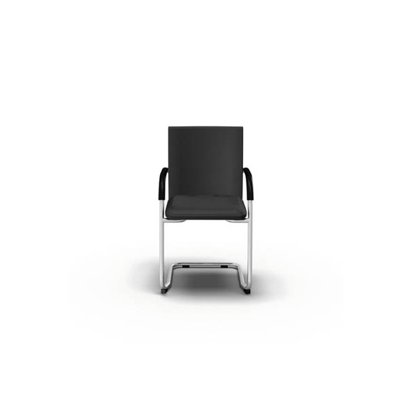4255704328769 - Besucherstuhl Classy schwarz   chrom mit Armlehnen Freischwinger 4255704328769 Bisley