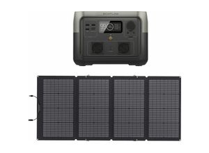 4255704408393 - Ecoflow - River 2 0% MwSt §12 iii UstG Max 512Wh Portable Powerstation mit 220W Solarmodul