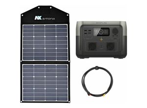 4255704408409 - Eco Flow - EcoFlow River 2 0% MwSt §12 iii UstG Max 512Wh Portable Powerstation mit 90W Solarmodul