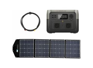 4255704408447 - Ecoflow - River 2 0% MwSt §12 iii UstG Max 512Wh Portable Powerstation mit 180W Solarmodul