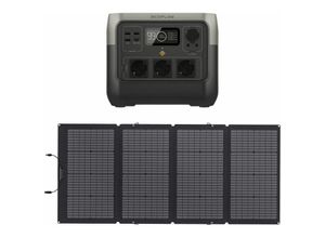 4255704408454 - EcoFlow River 2 0% MwSt §12 III UstG Pro 768Wh Portable Powerstation mit 220W Solarmodul