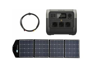 4255704408508 - Eco Flow - EcoFlow River 2 0% MwSt §12 iii UstG Pro 768Wh Portable Powerstation mit 180W Solarmodul