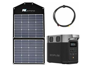 4255704408515 - Eco Flow - EcoFlow Delta 2 0% MwSt §12 iii UstG 1024Wh Portable Powerstation mit 90W Solarmodul