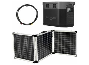 4255704408621 - Delta Max 0% MwSt §12 III UstG 1600 1612Wh Portable Powerstation mit 150W Solarkoffer