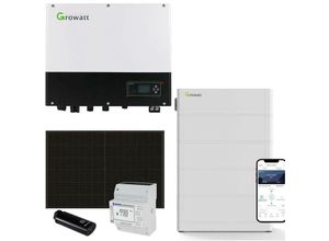 4255704413595 - Growatt - 4kWp pv 0% MwSt §12 iii UstG Komplettanlage mit Solarmodulen und 102kWh Speicher