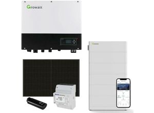 4255704413601 - Growatt - 4kWp pv 0% MwSt §12 iii UstG Komplettanlage mit Solarmodulen und 128kWh Speicher