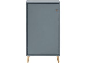 4255713420997 - Möbelpartner - Aktenschrank Jaguar Small HxBxT 926x51x41cm 2 Fächern & 1 Flügeltür Blau - Blau