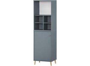 4255713421369 - Möbelpartner - Jaguar Set Aktenregal Aktenschrank & Regalkreuz Breite 51cm Blau - Blau