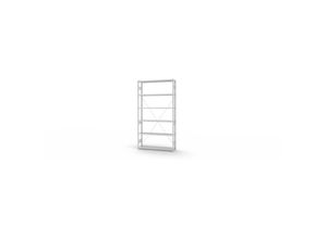 4255713435274 - Proregal-qualitätsregale Made In Germany - Fachbodenregal Stecksystem T-Profil Grundregal HxBxT 250x130x30cm 6 Ebenen Fachlast 300 kg Einseitig