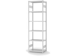 4255713436530 - Proregal-qualitätsregale Made In Germany - Fachbodenregal Stecksystem T-Profil Grundregal HxBxT 250x75x40cm 6 Ebenen Fachlast 225 kg Beidseitig