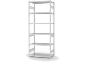 4255713437377 - Proregal-qualitätsregale Made In Germany - Fachbodenregal Stecksystem T-Profil Grundregal HxBxT 250x100x50cm 6 Ebenen Fachlast 330 kg Beidseitig