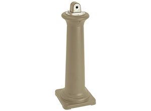 4255713446829 - Standaschenbecher mit Stahl-Inneneimer HxBxT 1029x357x357cm Beige - Beige