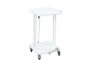 4255713446898 - Proregal-betriebsausstattung Zum Besten Preis - Abfallsackständer mit Deckel und Fußpedal 40 Liter HxBxT 60x37x43cm Weiß - Weiß