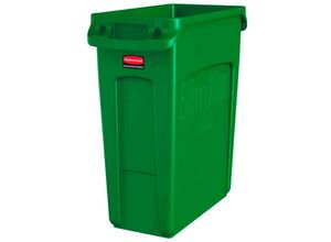 4255713446911 - Slim Jim Mülleimer mit Belüftungskanälen 60 Liter HxBxT 635x28x56cm Grün - Grün - Rubbermaid