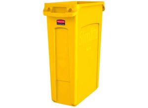 4255713447017 - Slim Jim Mülleimer mit Belüftungskanälen 87 Liter HxBxT 762x28x56cm Gelb - Gelb - Rubbermaid