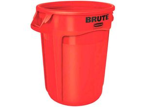 4255713447093 - Brute runde Mehrzwecktonne mit Belüftungskanälen 1211 Liter HxBxT 692x635x555cm aus widerstandsfähigem Kunststoff (pe) Rot - Rot - Rubbermaid