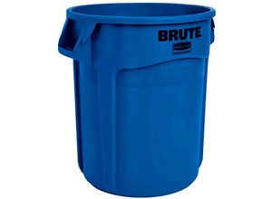 4255713447154 - Brute runde Mehrzwecktonne mit Belüftungskanälen 757 Liter HxØ 581x495cm aus widerstandsfähigem Kunststoff (pe) Blau - Blau - Rubbermaid