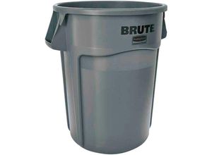 4255713447222 - Brute runde Mehrzwecktonne mit Belüftungskanälen 1665 Liter HxBxT 796x 717x612cm aus widerstandsfähigem Kunststoff (pe) Grau - Grau - Rubbermaid